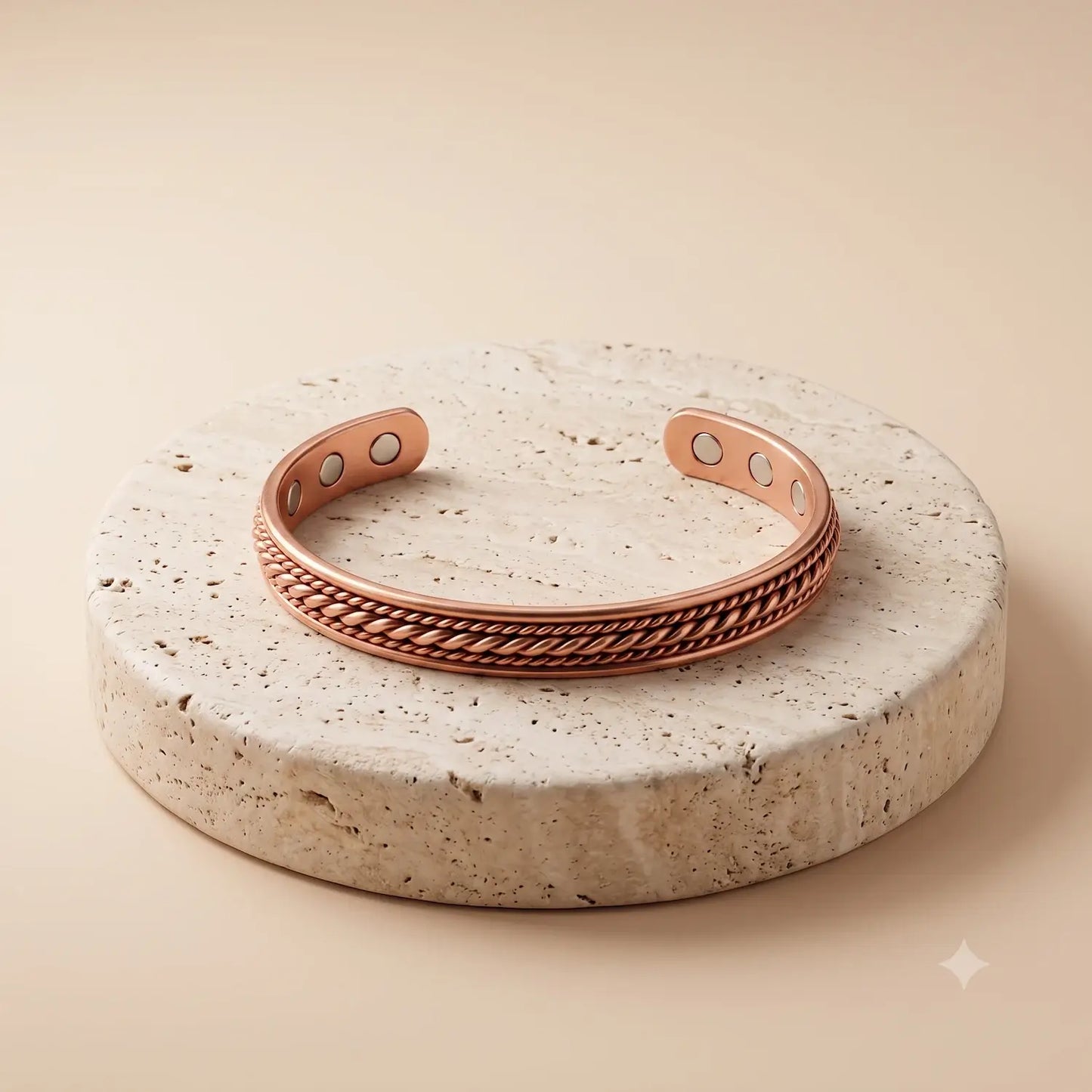Pure Copper Magnetic Bracelet for Men – Adjustable Copper Cuff