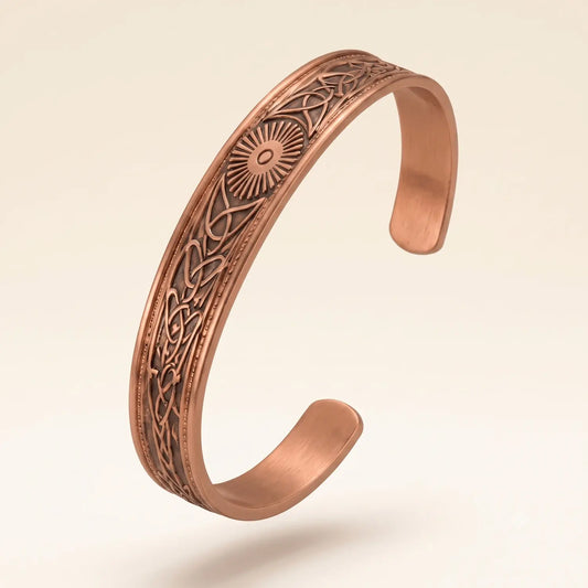 Copper Bracelet for Men – Adjustable Pure Copper Cuff