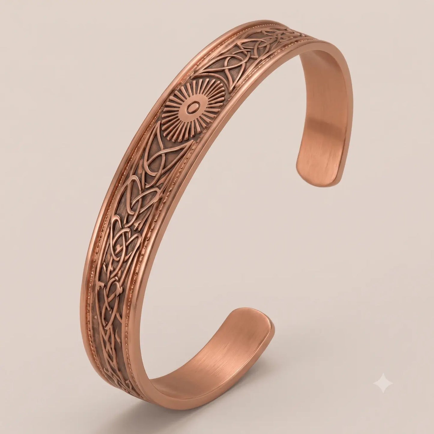 Copper Bracelet for Men – Adjustable Pure Copper Cuff