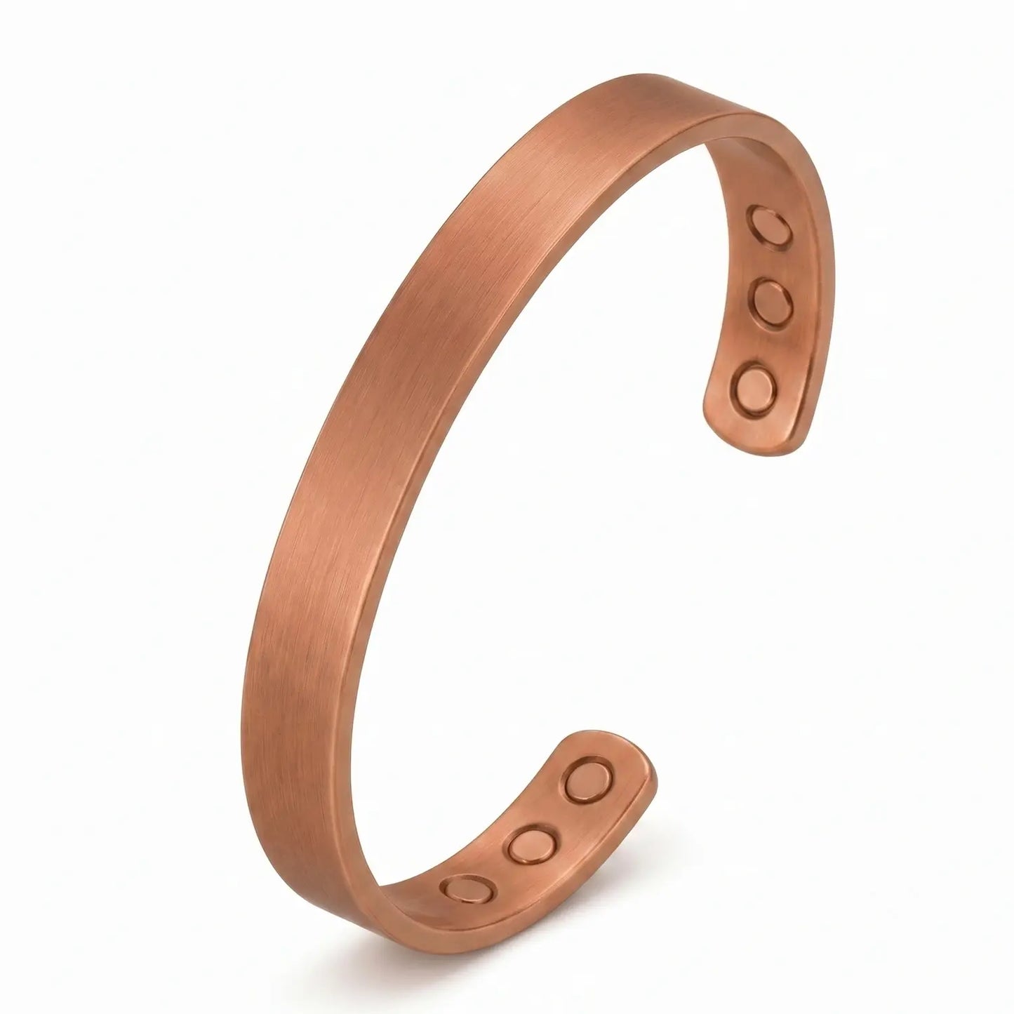 Copper Bangle with Magnets – Adjustable Magnetic Copper Cuff
