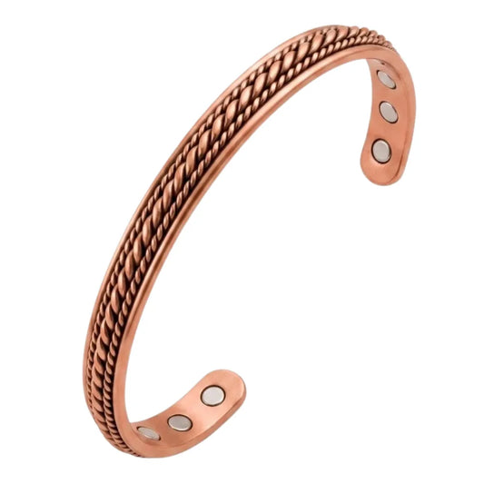 Copper Magnetic Bracelet – Adjustable Joint Comfort Bangle, 3000 Gauss