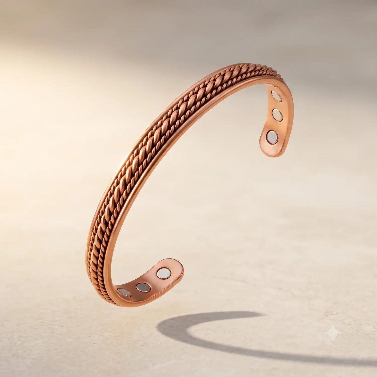 Pure Copper Magnetic Bracelet for Men – Adjustable Copper Cuff