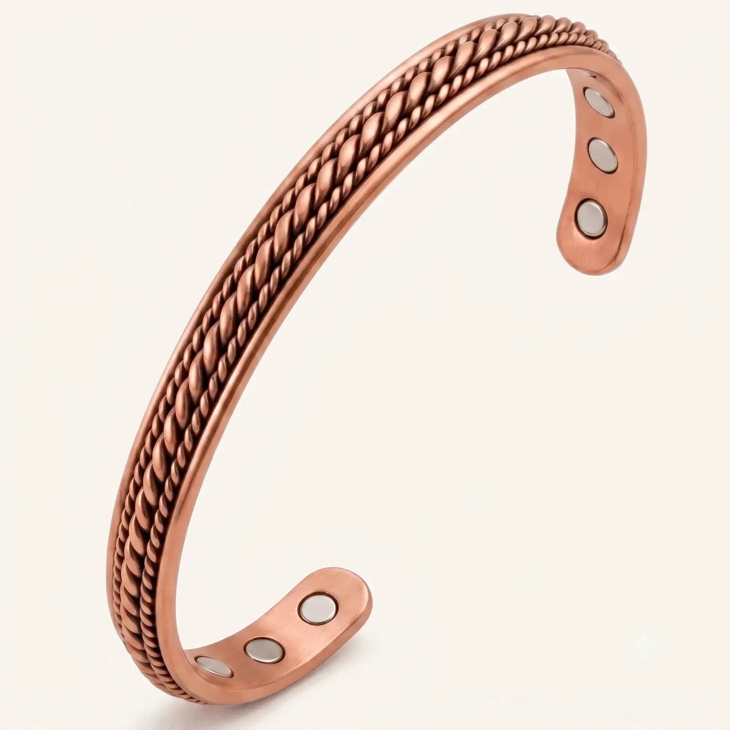 Pure Copper Magnetic Bracelet for Men – Adjustable Copper Cuff