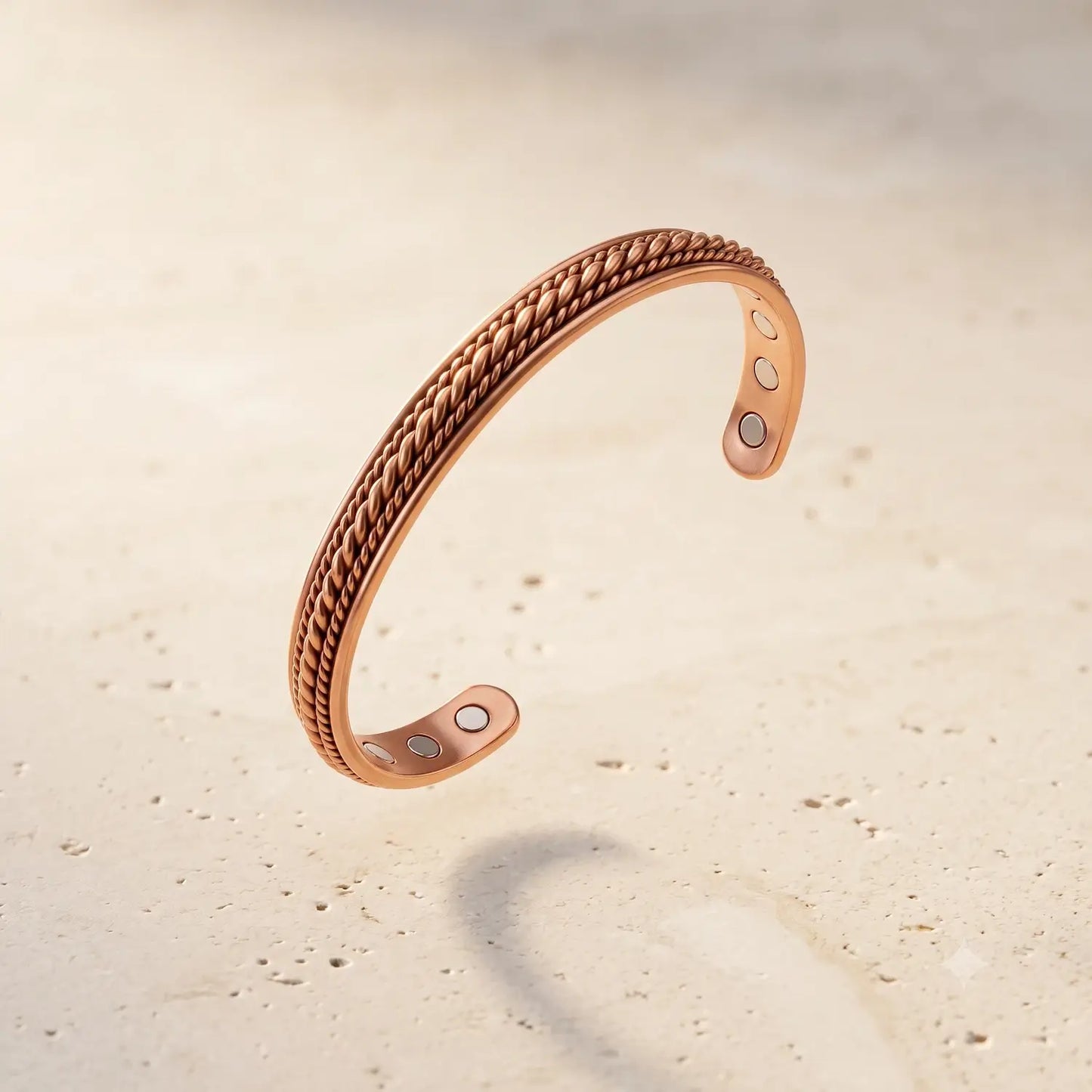Pure Copper Magnetic Bracelet for Men – Adjustable Copper Cuff